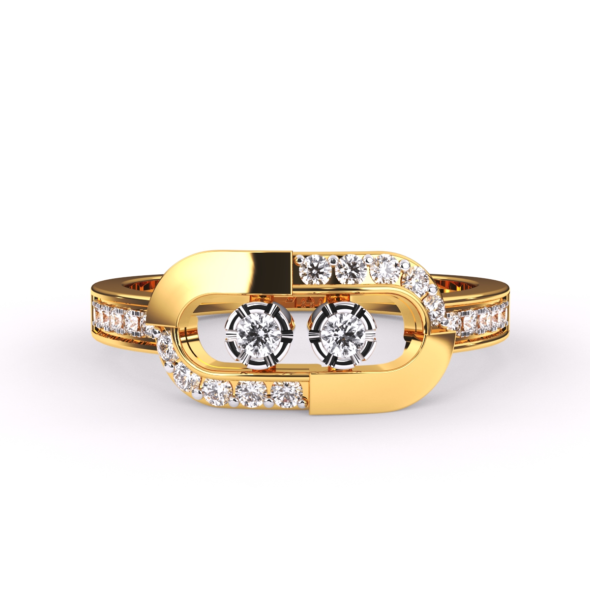 Lavish Lab Grown Diamond Channel Set Band Ring